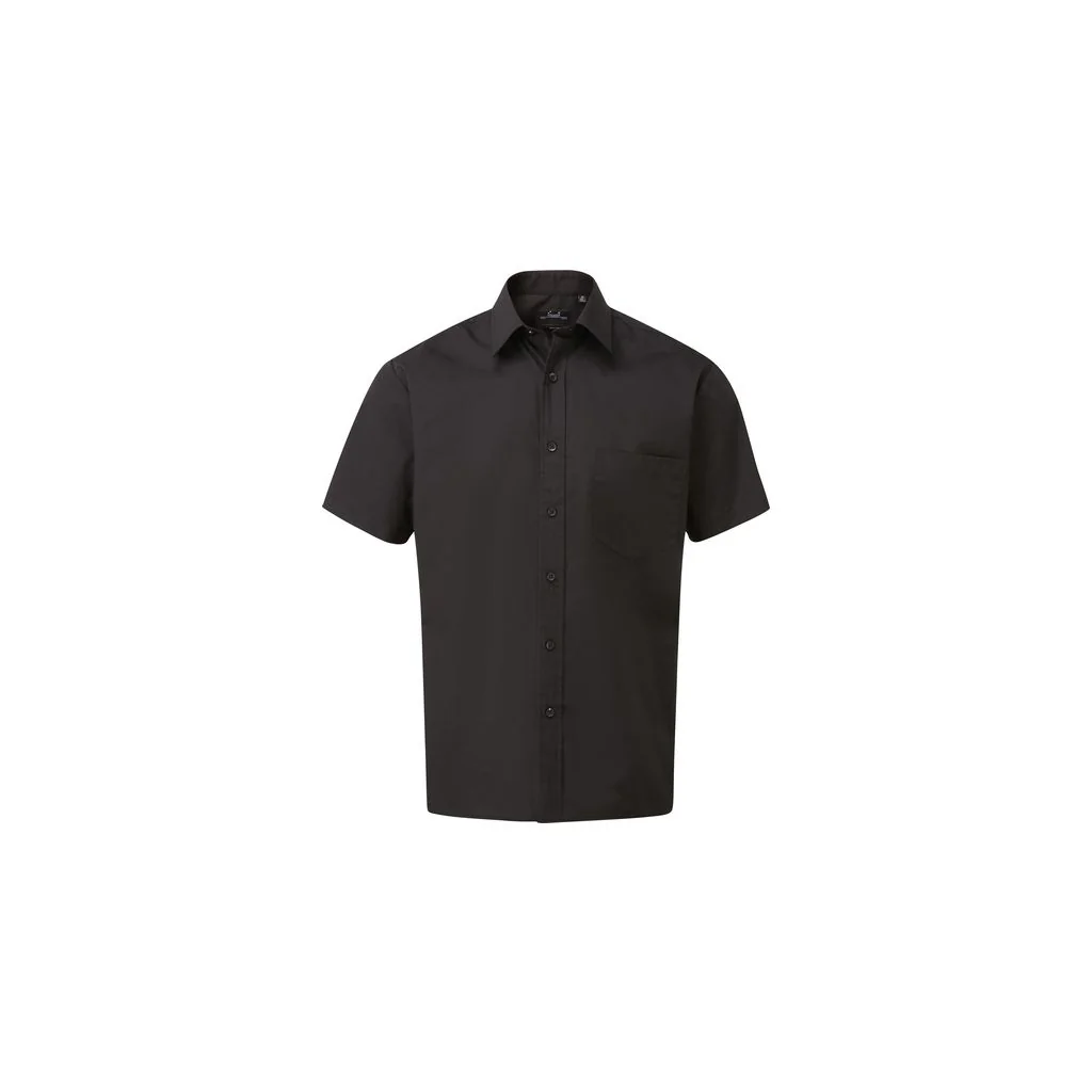 Premier Workwear PW202, Skjorter Men´s Poplin Short Sleeve Shirt