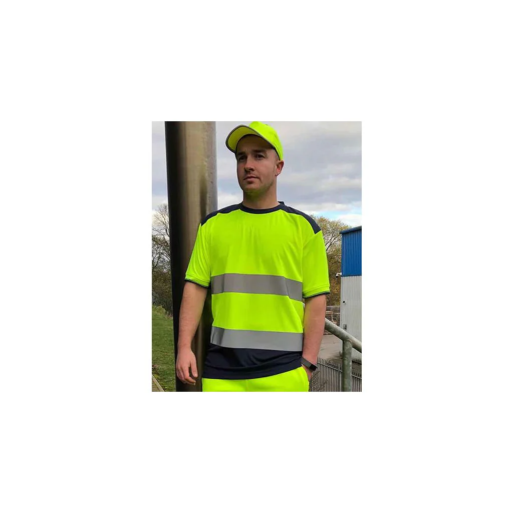YOKO YK400 Hi-Vis arbejds T-shirts med reflekser