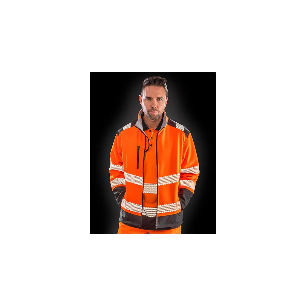 Result Safe-Guard RT476, Arbejdsjakker Printable Ripstop Safety Softshell Jacket