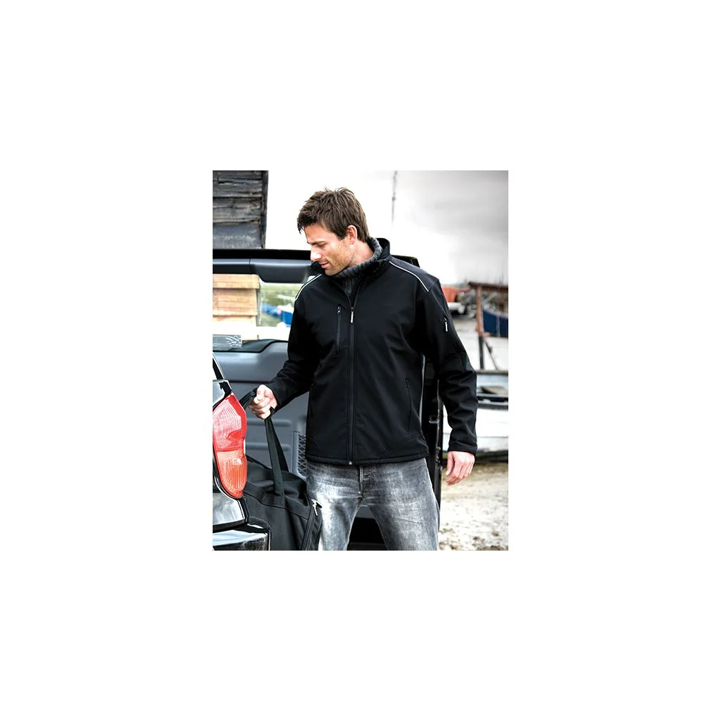 Result WORK-GUARD RT124, Jakker Ripstop Soft Shell Workwear Jacket With Cordura Panels