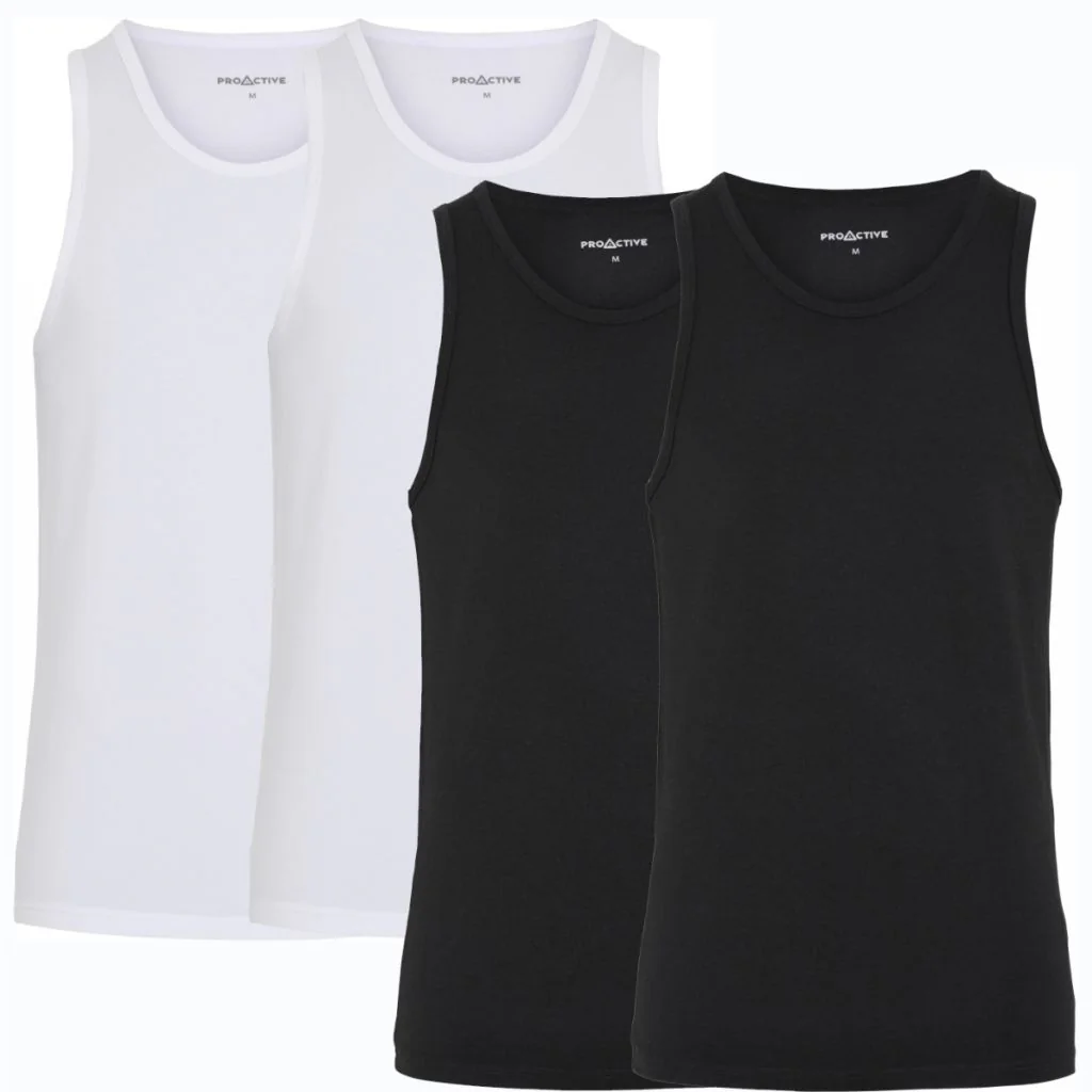 by JBS - ProActive Undertrøje med bambus, Tank top, singlet (2-pack) bambo