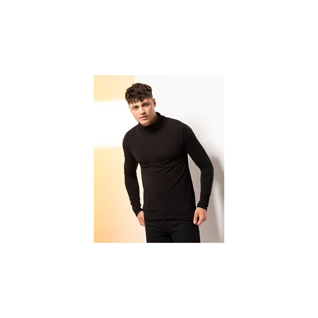 SF Men SFM125, Rullekrave trøje, Men´s Feel Good Roll Neck Top