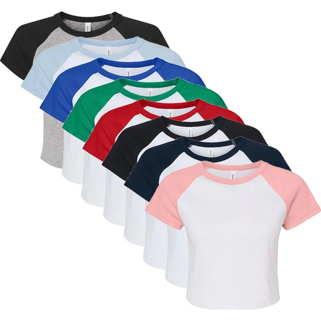 Bella BL1201 Women´s Micro Rib Raglan Baby Tee