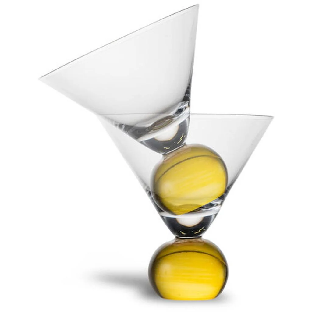 Byon Clear-yellow Glass Spice 2pcs/set / Drikkeglas