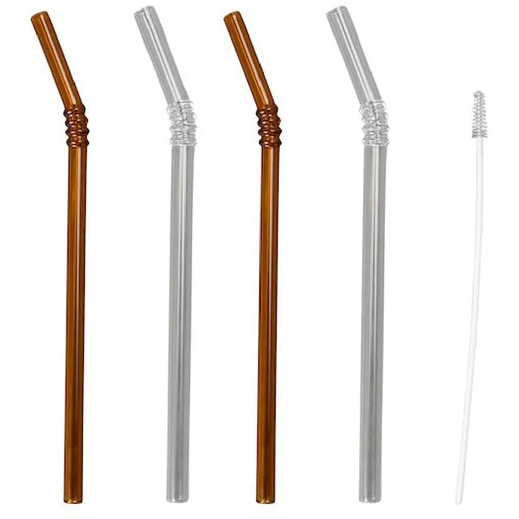 Byon Straws Smile 4pcs/set / Serveringsværktøj
