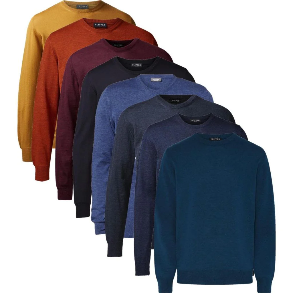 Clipper 50101 milan pullover o neck Herre