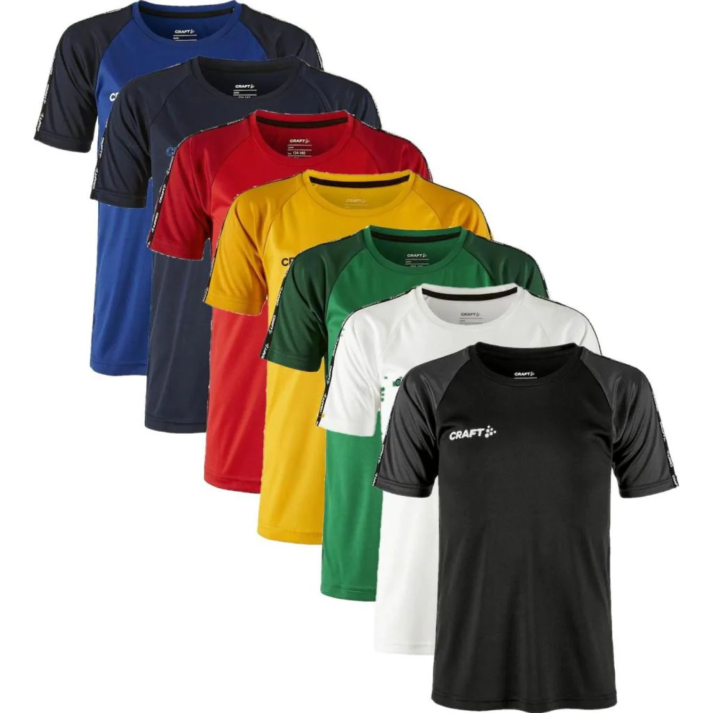 Craft 1912727 squad 2.0 contrast jersey jr Børn