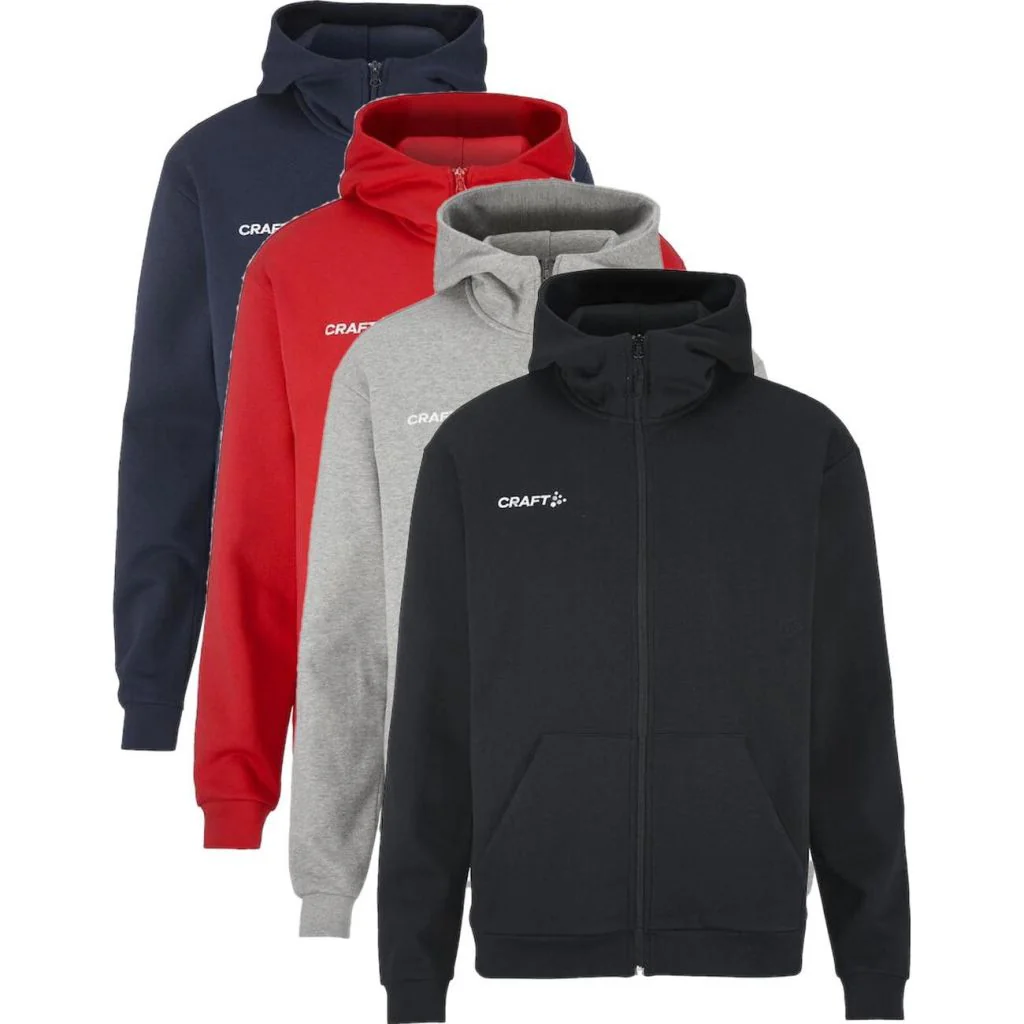 Craft 1915295 community 2.0 logo fz hoodie m Herre / Sportshoodie / Hoodie