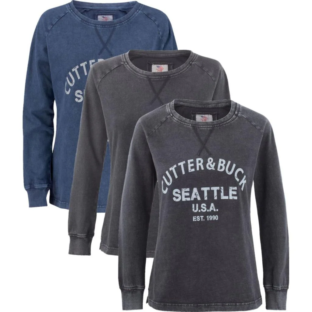 Cutter & Buck 358411 Thorp Denim Crew Ladies