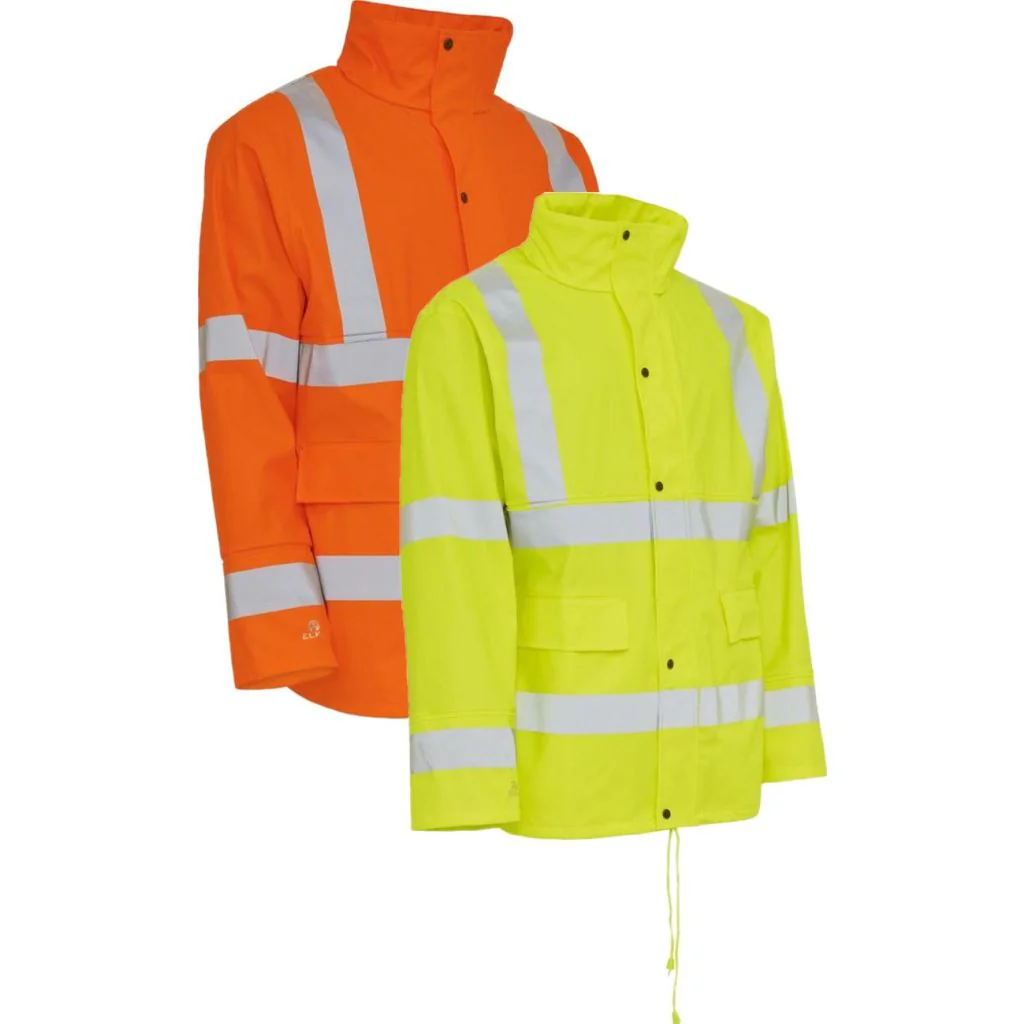 Elka 026300R Dry Zone Visible Jakke / Hi-Vis regnjakke med reflekser