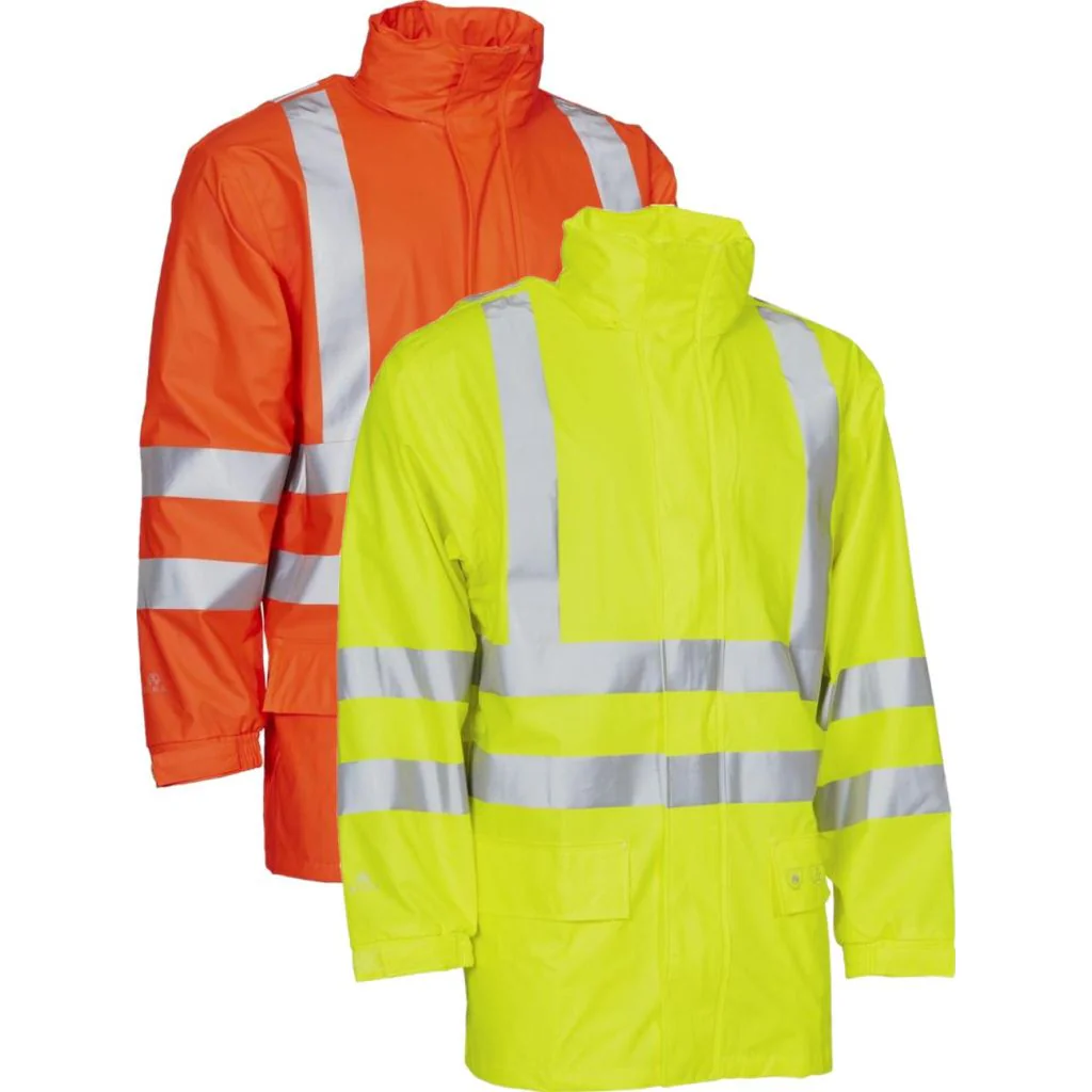 Elka 026350R Securetech Multinorm Pu Jakke / Hi-Vis regnjakke med reflekser
