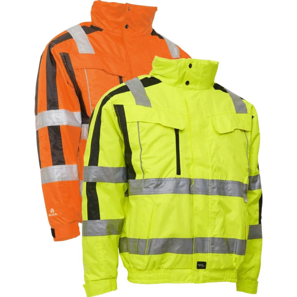 Elka 086101R Visible Xtreme 2-In-1 Pilotjakke / Hi-Vis arbejdsjakke med reflekser