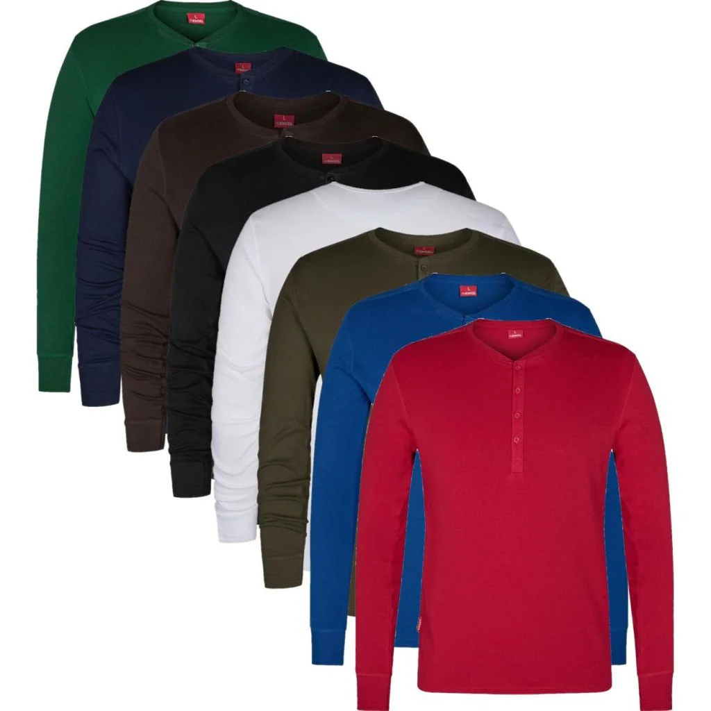 Engel 9257-565 Extend Grandad langærmet T-shirt / Arbejds T-shirt