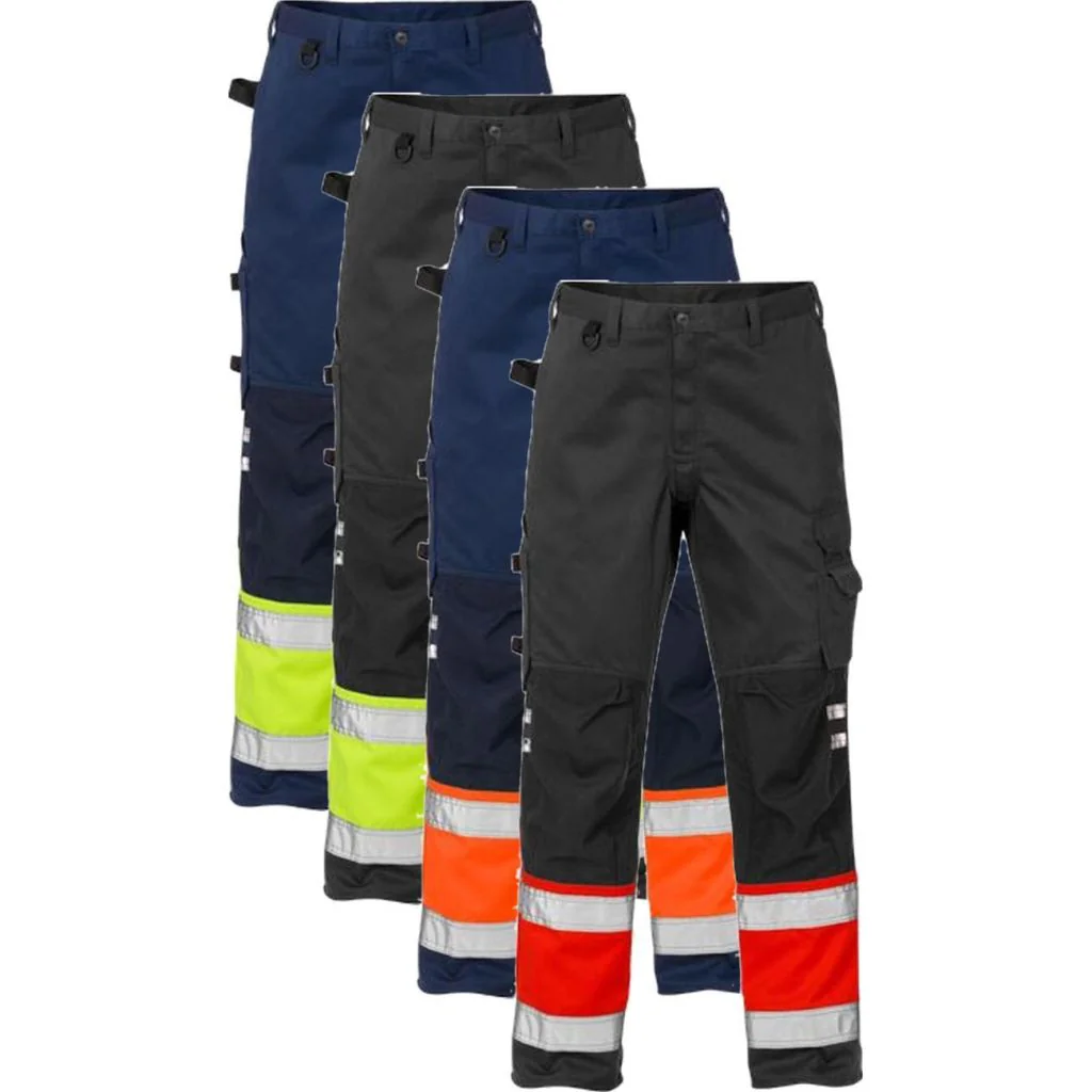 Fristads 100979 Hi Vis bukser kl.1 2032 / Arbejdsbukser