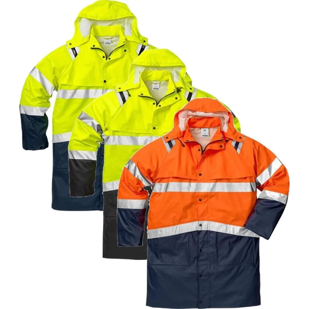 Fristads 114040 Hi Vis regnfrakke kl.3 4634