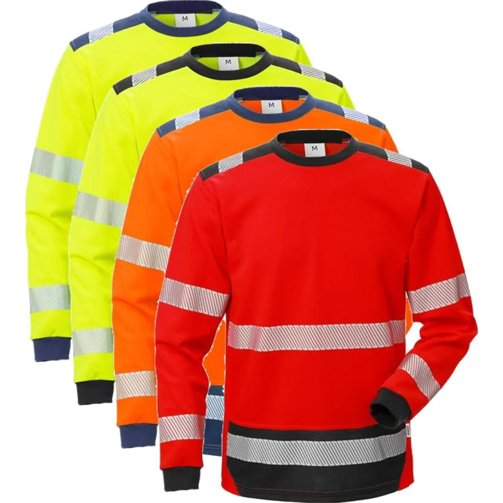 Fristads 114100 Hi-Vis langærmet T-shirt kl 3 7724 THV / Arbejds T-shirt