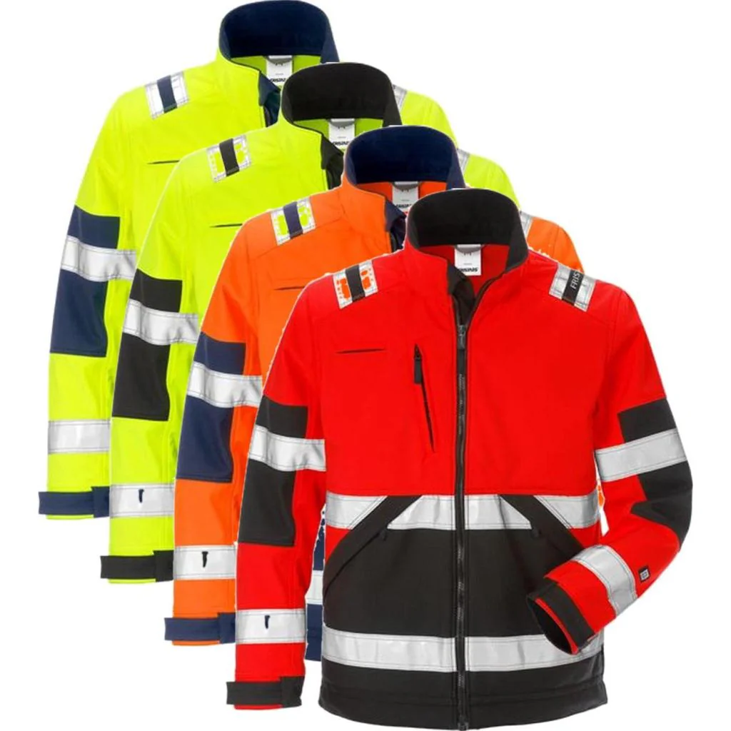 Fristads 125024 Hi Vis softshelljakke kl.2 4083 / Arbejdsjakke