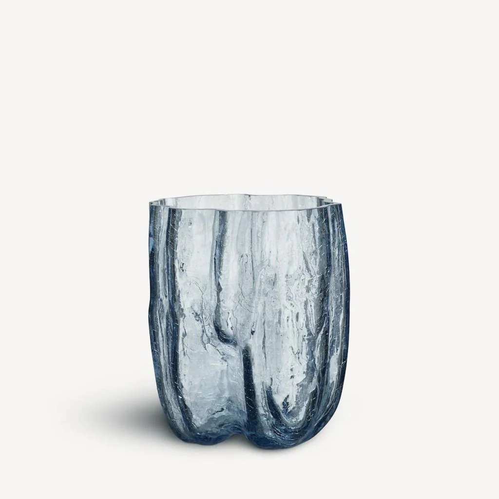 Kosta Boda Crackle Vase Circular Glass 270Mm