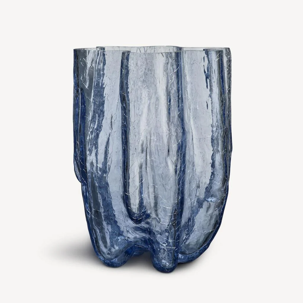 Kosta Boda Crackle Vase Circular 370Mm
