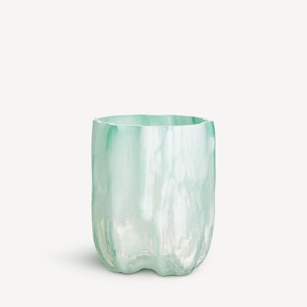 Kosta Boda Crackle Vase Jade Green 270Mm