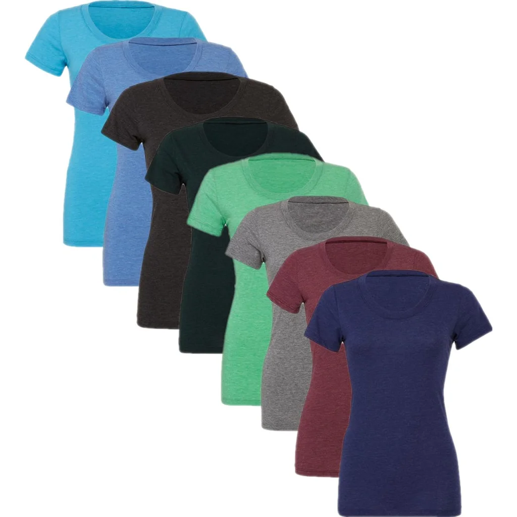 Bella BL8413, T-shirts Triblend Crew Neck T-Shirt Woman