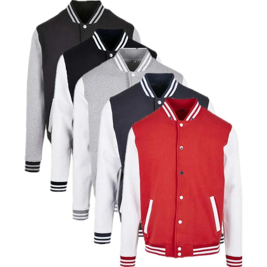 Build Your Brand Basic BYBB004, Jakker Basic College Jacket