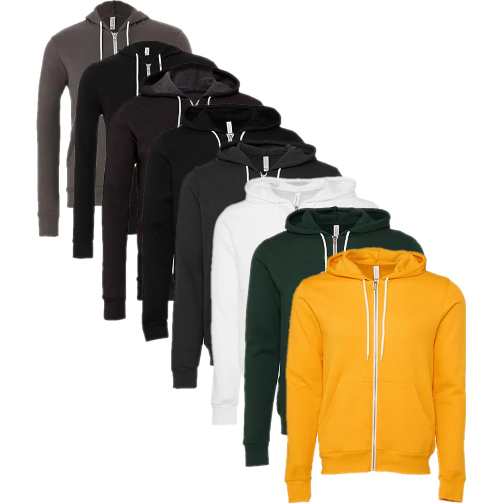 Canvas CV3739, Unisex Poly-Cotton Fleece Full-Zip Hoodie - Hættetrøje