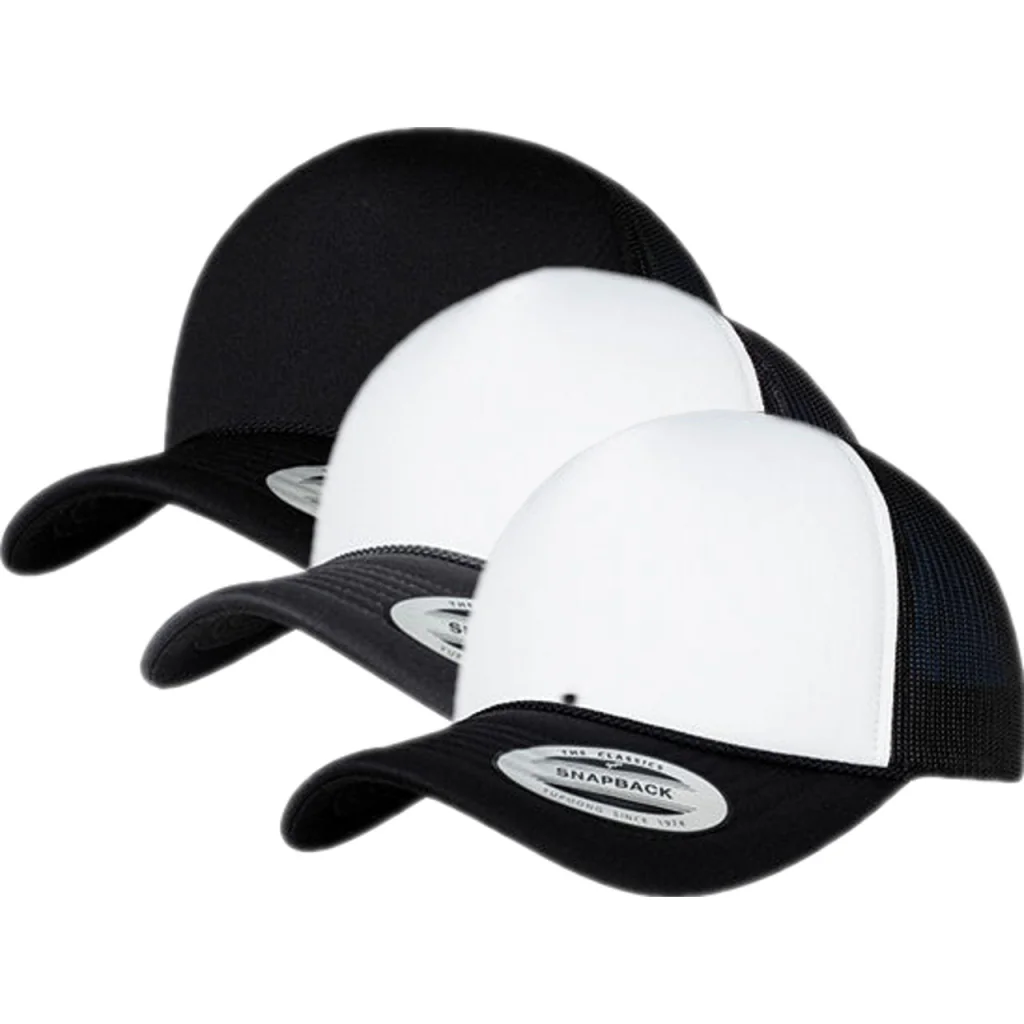 FLEXFIT FX6005FC, Caps Foam Trucker Cap Curved Visor