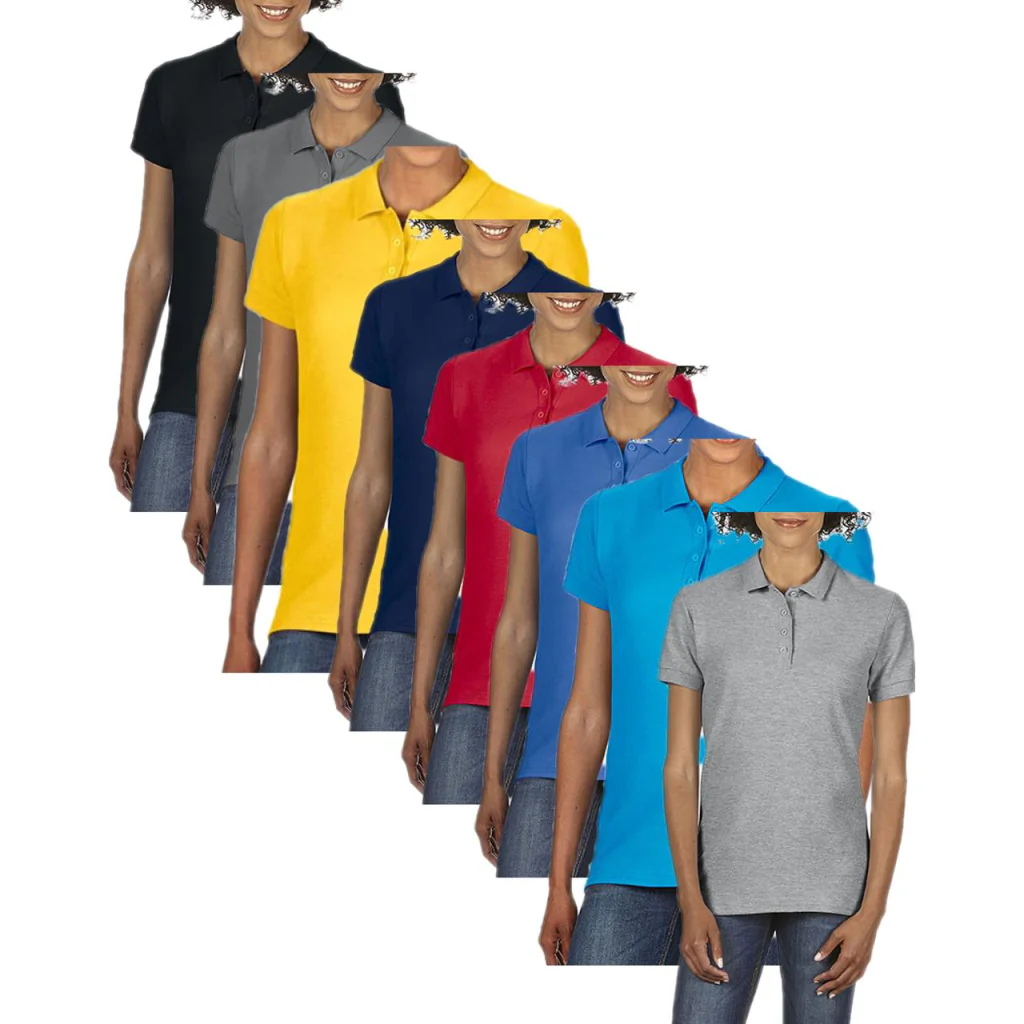 Gildan G64800L, Poloshirts Ladies´ Softstyle® Double Piqué Polo