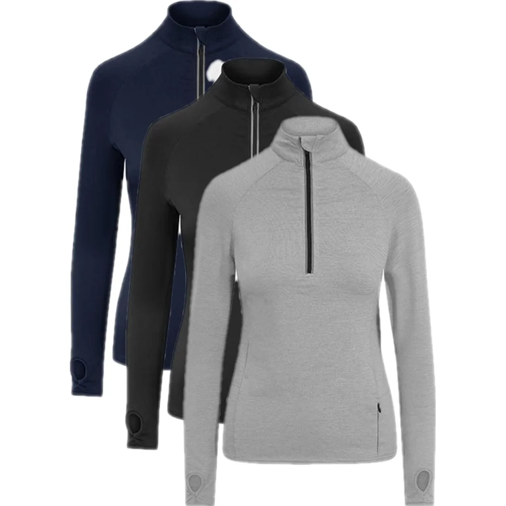 Just Cool JC035, T-shirts Women´s Cool-Flex 1/2 Zip Top