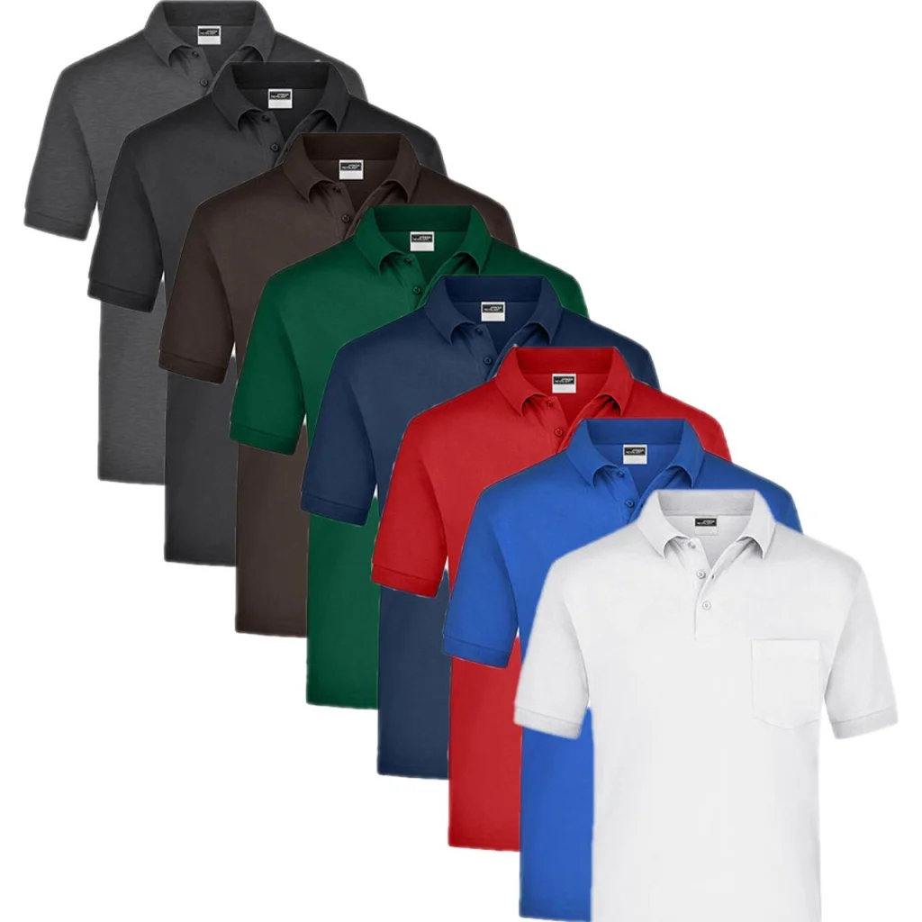 James & Nicholson JN026, Poloshirts Polo-Piqué Pocket