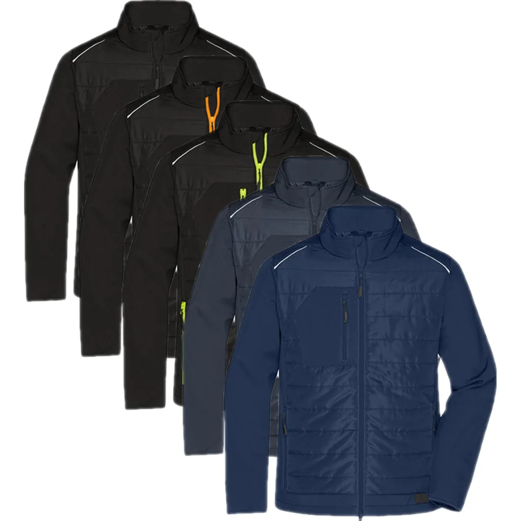James & Nicholson JN1820, Jakker Men´s Hybrid Jacket