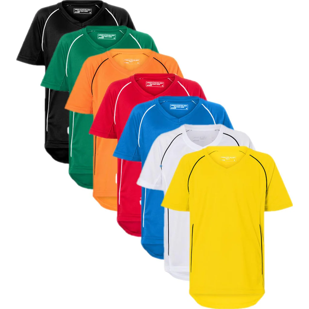 James & Nicholson JN386K, børne T-shirts Junior Team Shirt
