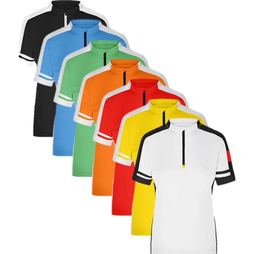 James & Nicholson Dame cykeltrøje JN451, T-shirts Ladies´ Bike-T Half Zip