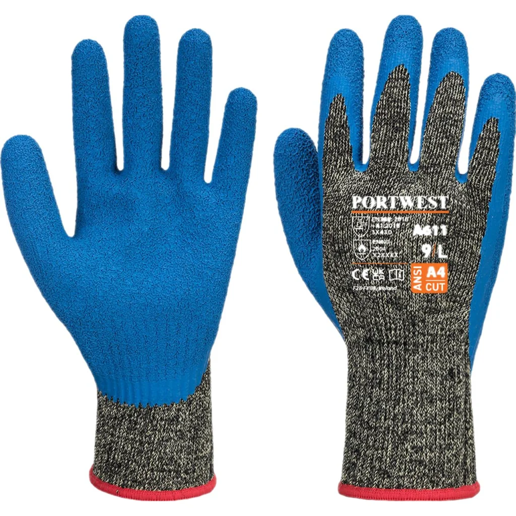 Portwest A611 Aramid HR latex skærefast handske