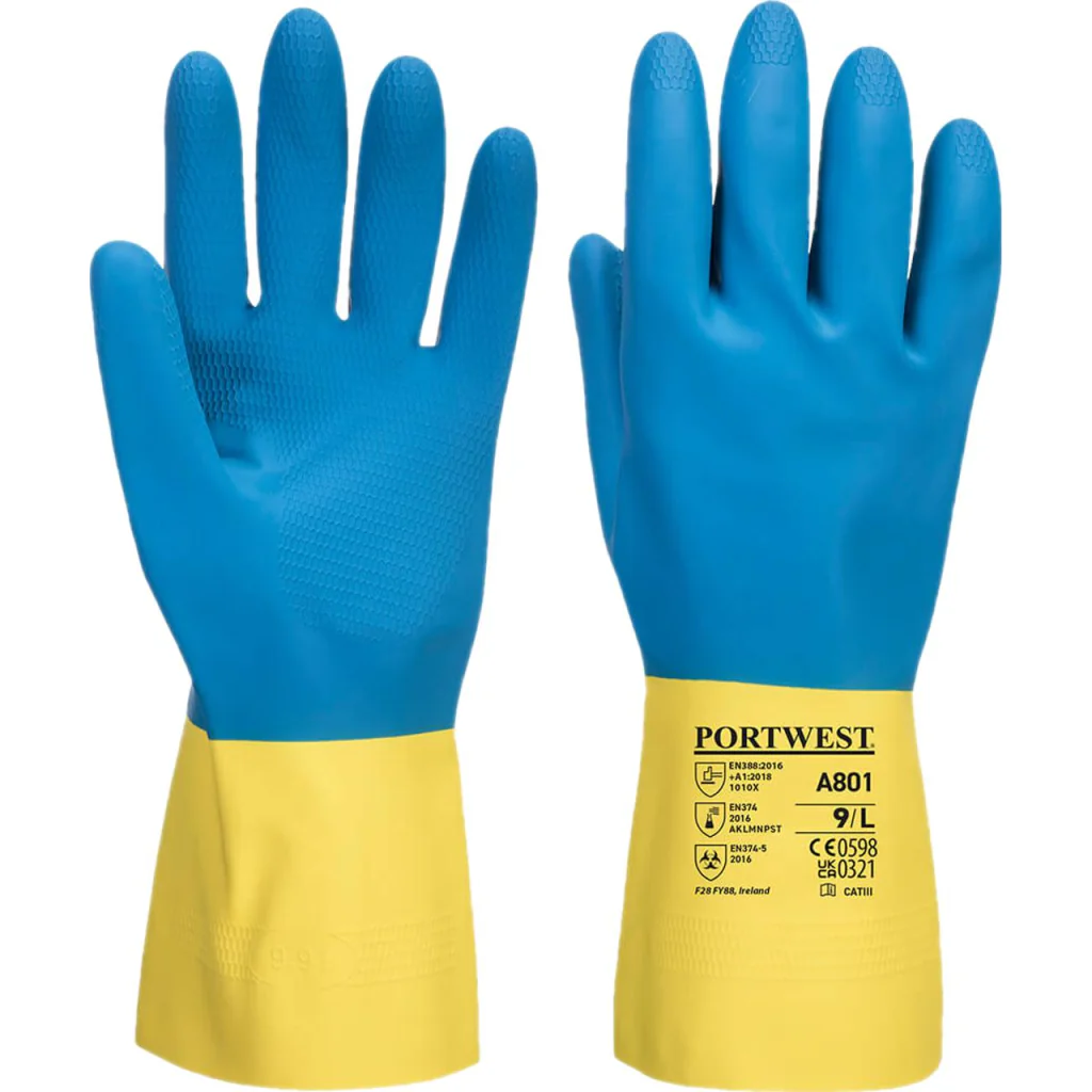 Portwest A801 Dobbelt dyppet latex handske