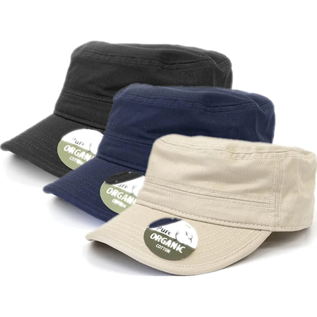 Brain Waves BW7019, Caps Organic Cotton Army Cap Washed