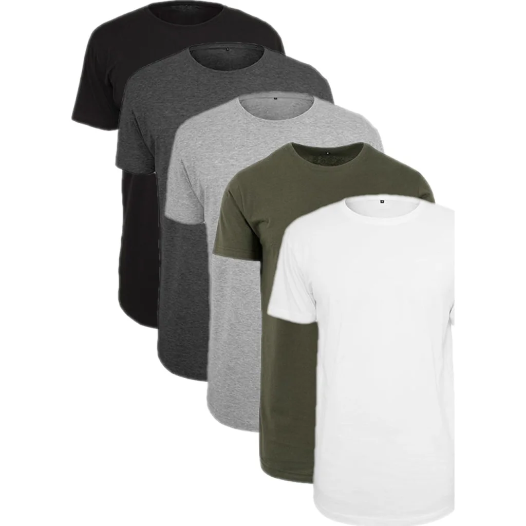 Build Your Brand BY028, T-shirts Shaped Long Tee