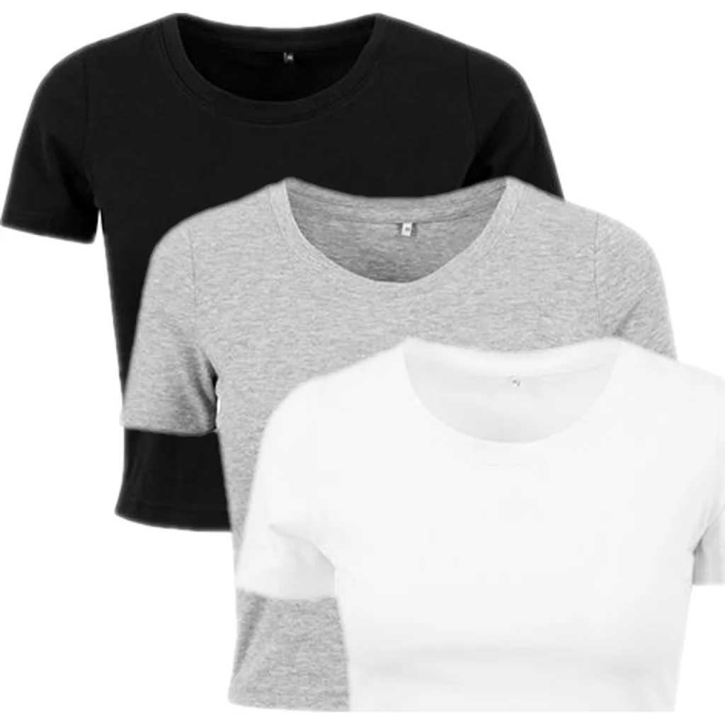 Build Your Brand BY042, T-shirts Ladies´ Cropped Tee