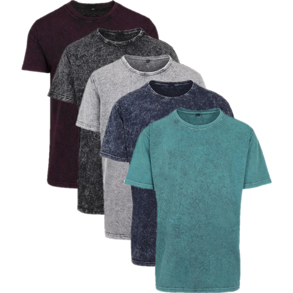 Build Your Brand BY070, T-shirts Acid Washed Tee