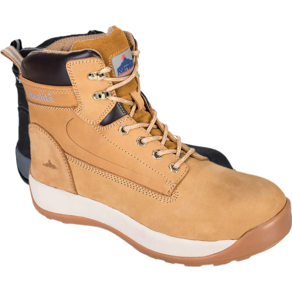 Portwest FW32 sikkerhedsstøvlet, Steelite Constructo Nubuck-støvle S3 HRO