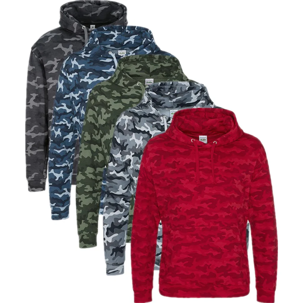 Just Hoods JH014, Sweatshirts & Hættetrøje Camo Hoodie / Camoflage hættetrøje