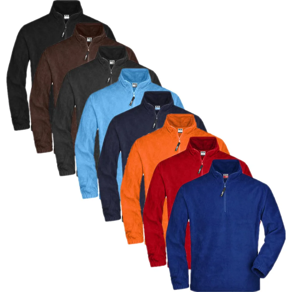 James & Nicholson JN043, Sweater Half-Zip Fleece