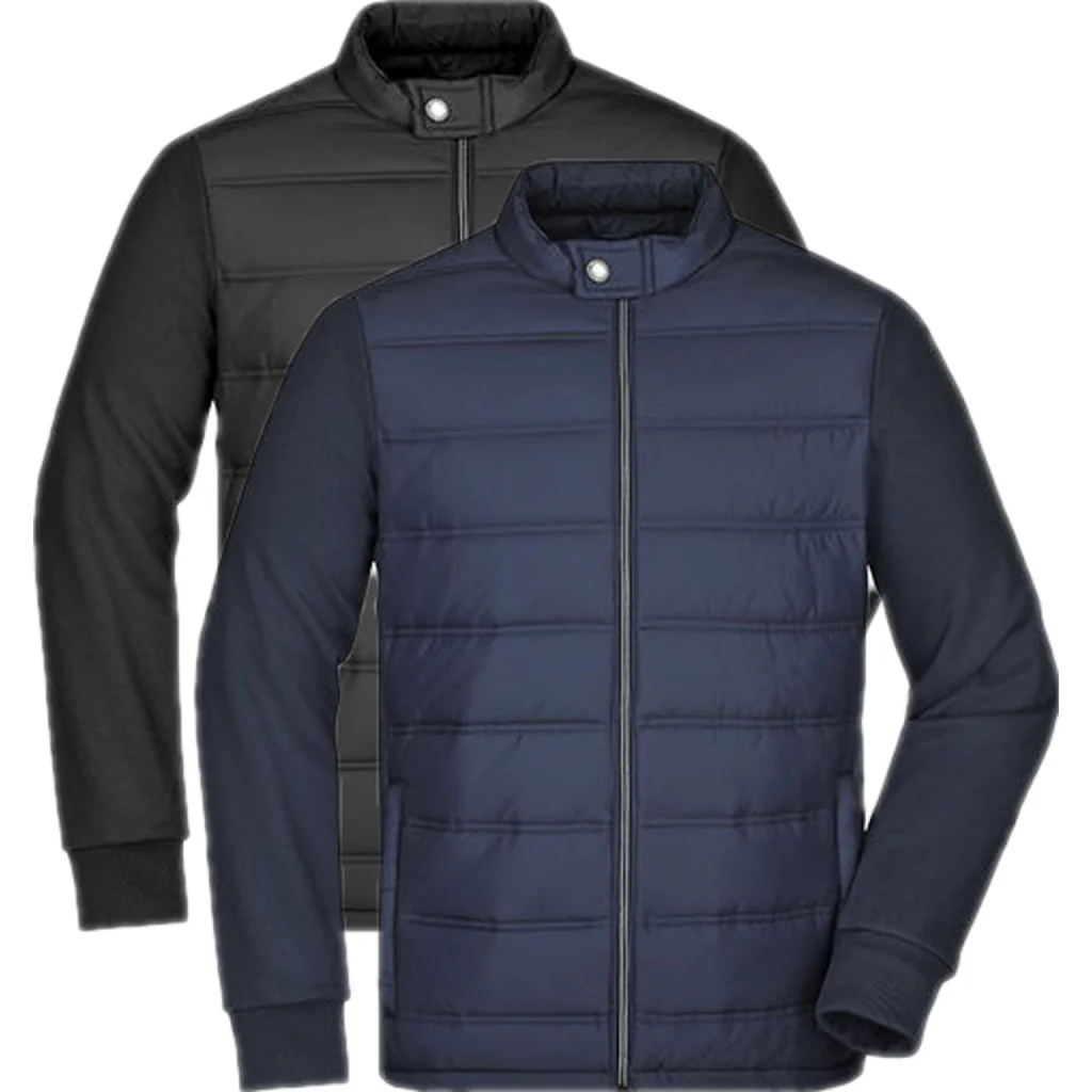 James & Nicholson JN1124, Jakker Men´s Hybrid Sweat Jacket