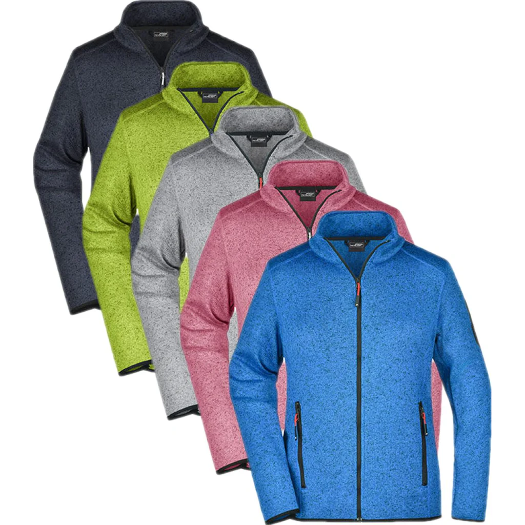 James & Nicholson JN761, Jakker Ladies´ Knitted Fleece Jacket