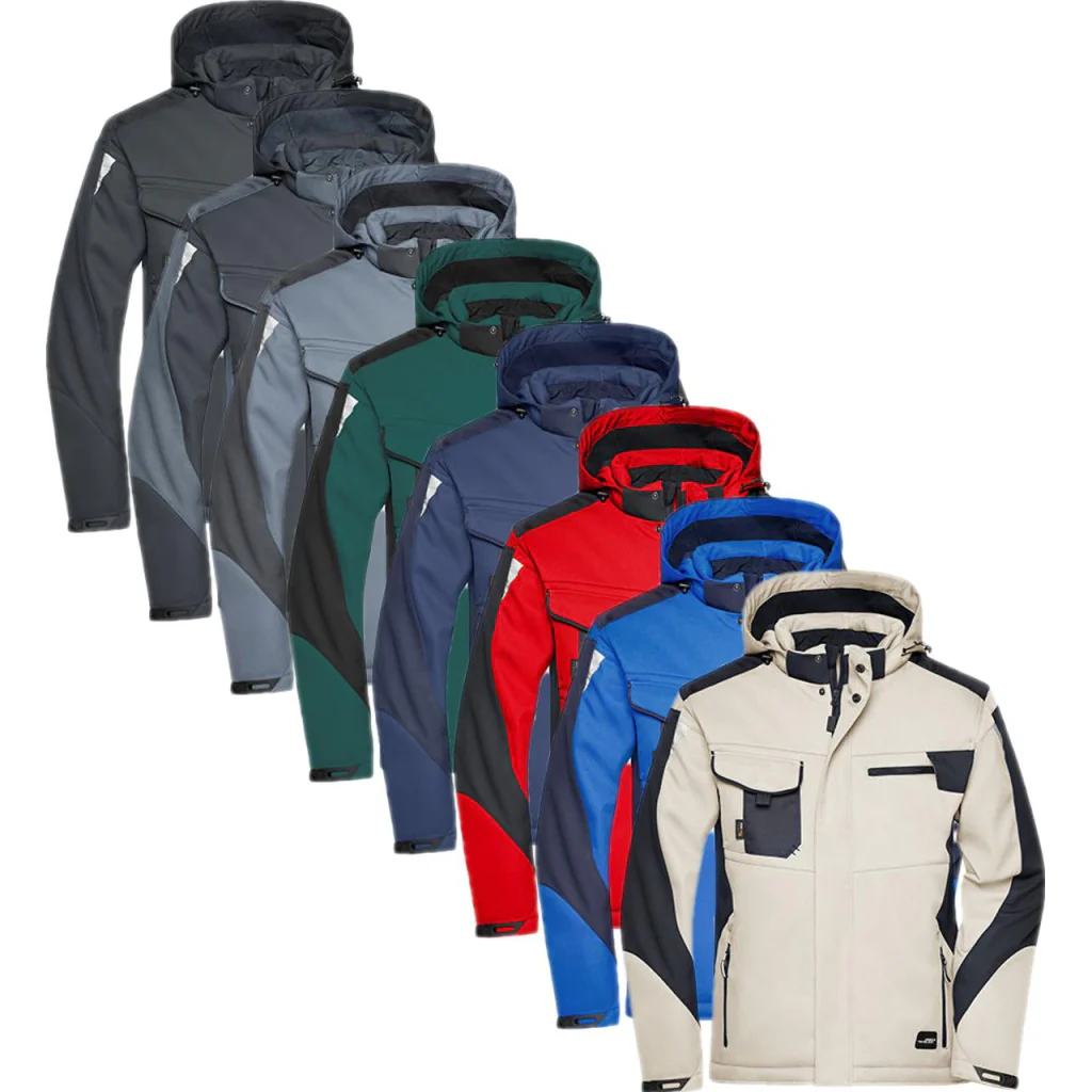 James & Nicholson JN824, Arbejdsjakker Craftsmen Softshell Jacket -STRONG-