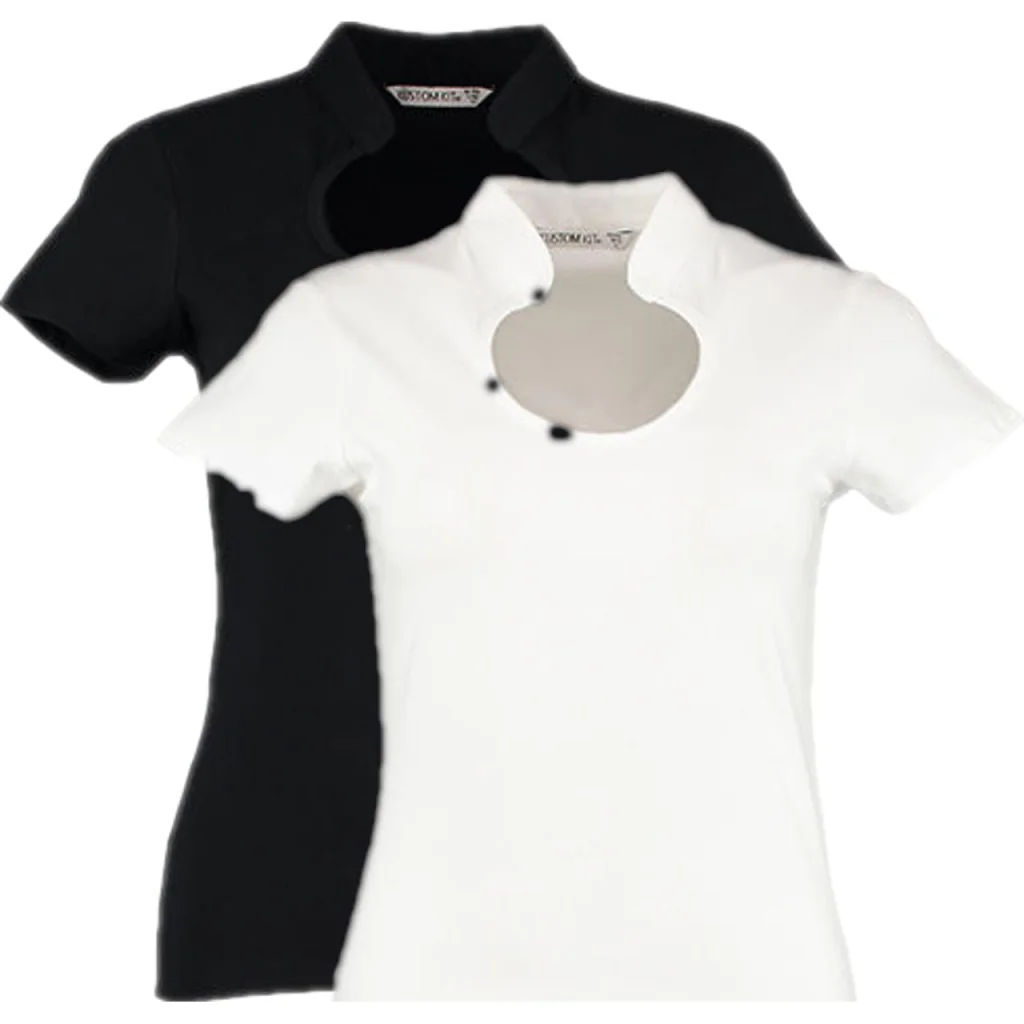 Kustom Kit K755, T-shirts Regular Fit Corporate Top Keyhole Neck