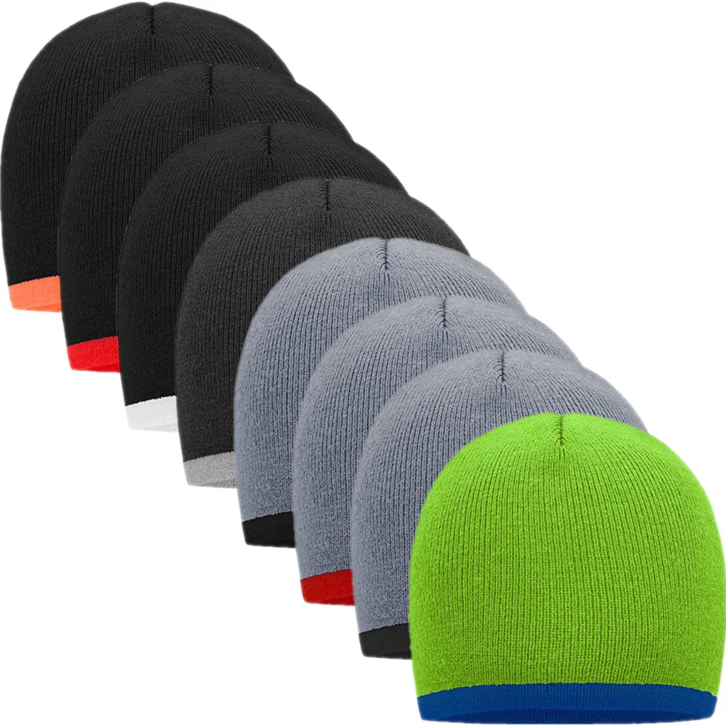 Myrtle beach MB7584, Huer Beanie With Contrasting Border