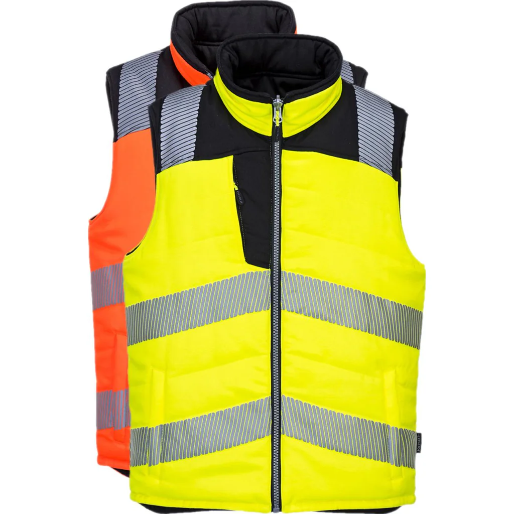 Portwest PW374 PW3 Hi-Vis Vendbar Bodyvarmer