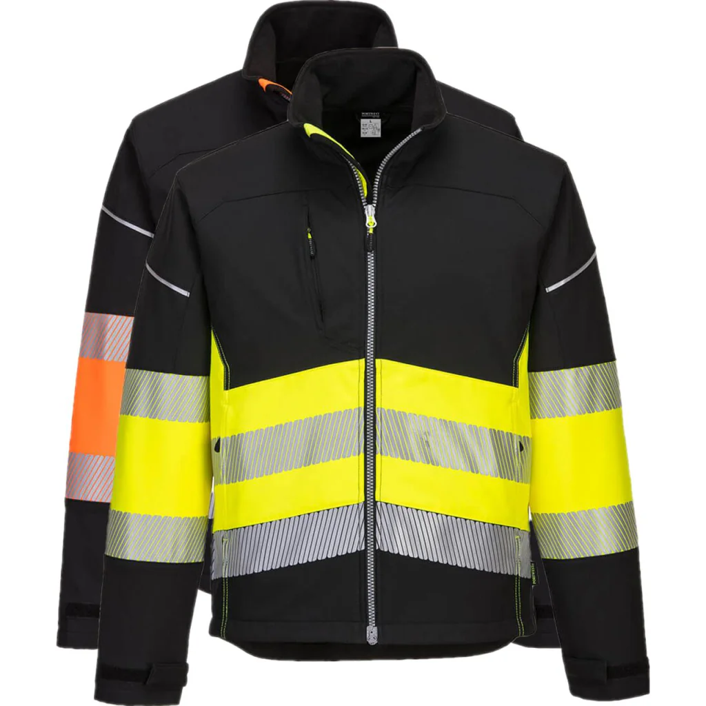 Portwest PW375 PW3 hi-vis kl. 1 softshell jakke